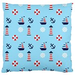 Sailing The Bay Large Cushion Case (Single Sided) 