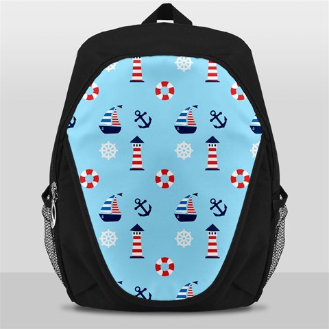 Sailing The Bay Backpack Bag from ArtsNow.com Front