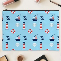 Sailing The Bay Cosmetic Bag (XXXL) from ArtsNow.com Front