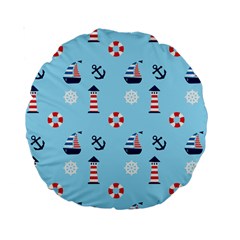 Sailing The Bay 15  Premium Round Cushion  from ArtsNow.com Front