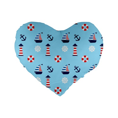 Sailing The Bay 16  Premium Heart Shape Cushion  from ArtsNow.com Front