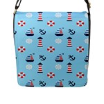 Sailing The Bay Flap Closure Messenger Bag (Large)