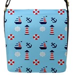 Sailing The Bay Flap Closure Messenger Bag (Small)