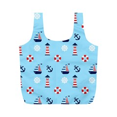 Sailing The Bay Reusable Bag (M) from ArtsNow.com Front