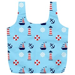 Sailing The Bay Reusable Bag (XL) from ArtsNow.com Back