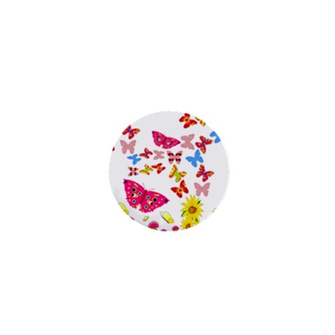 Butterfly Beauty 1  Mini Button from ArtsNow.com Front