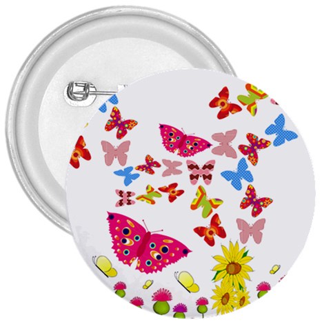 Butterfly Beauty 3  Button from ArtsNow.com Front