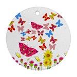 Butterfly Beauty Round Ornament