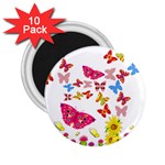 Butterfly Beauty 2.25  Button Magnet (10 pack)