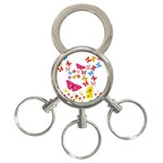 Butterfly Beauty 3-Ring Key Chain