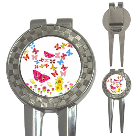 Butterfly Beauty Golf Pitchfork & Ball Marker from ArtsNow.com Front