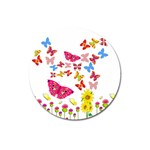 Butterfly Beauty Magnet 3  (Round)