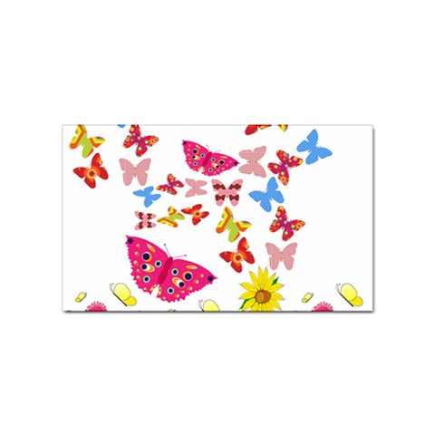Butterfly Beauty Sticker 100 Pack (Rectangle) from ArtsNow.com Front