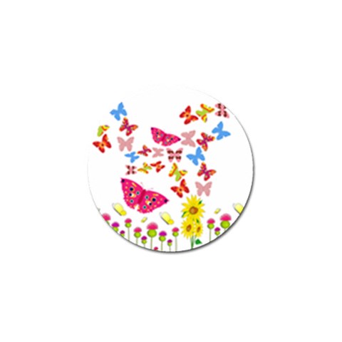 Butterfly Beauty Golf Ball Marker from ArtsNow.com Front