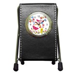 Butterfly Beauty Stationery Holder Clock