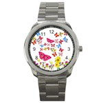 Butterfly Beauty Sport Metal Watch