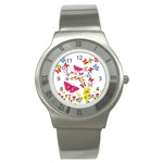 Butterfly Beauty Stainless Steel Watch (Slim)