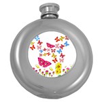 Butterfly Beauty Hip Flask (Round)