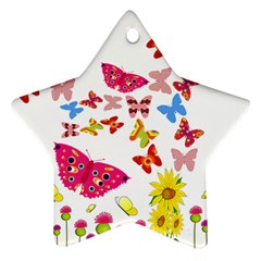 Butterfly Beauty Star Ornament (Two Sides) from ArtsNow.com Back