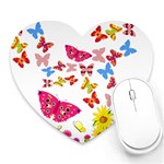 Butterfly Beauty Mouse Pad (Heart)