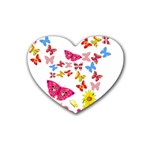 Butterfly Beauty Drink Coasters 4 Pack (Heart) 