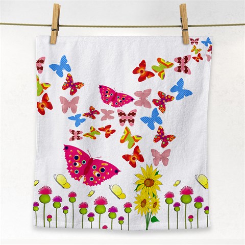 Butterfly Beauty Face Towel from ArtsNow.com Front