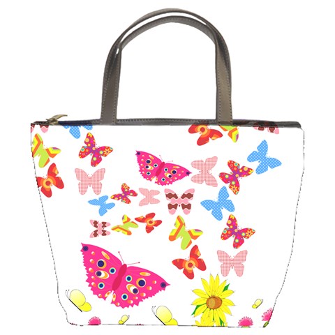 Butterfly Beauty Bucket Handbag from ArtsNow.com Front