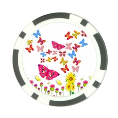 Butterfly Beauty Poker Chip (10 Pack) from ArtsNow.com Front