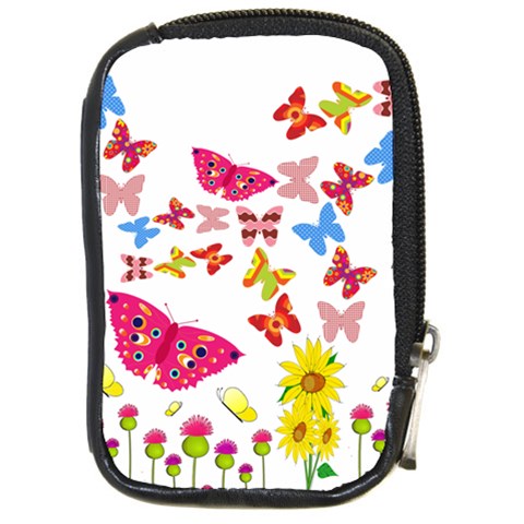 Butterfly Beauty Compact Camera Leather Case from ArtsNow.com Front