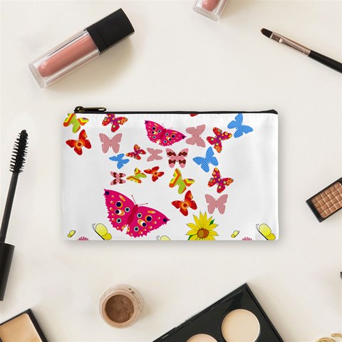Butterfly Beauty Cosmetic Bag (Small) from ArtsNow.com Front