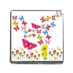 Butterfly Beauty Memory Card Reader with Storage (Square)