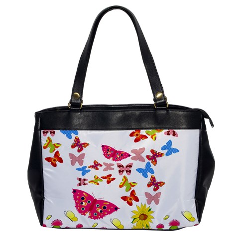 Butterfly Beauty Oversize Office Handbag (One Side) from ArtsNow.com Front