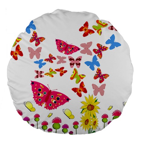 Butterfly Beauty 18  Premium Round Cushion  from ArtsNow.com Front
