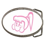 Cute Little Pink Girl Belt Buckle