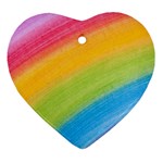 Acrylic Rainbow Heart Ornament