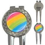 Acrylic Rainbow Golf Pitchfork & Ball Marker