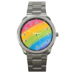 Acrylic Rainbow Sport Metal Watch