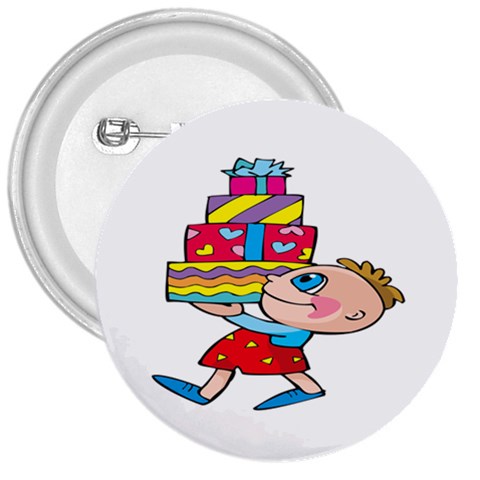 Lots of Gifts 3  Button from ArtsNow.com Front