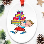 Lots of Gifts Ornament (Oval)