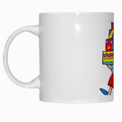 Lots of Gifts White Mug from ArtsNow.com Left