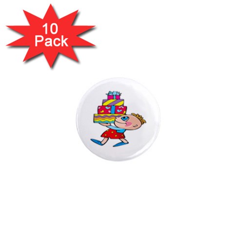 Lots of Gifts 1  Mini Magnet (10 pack)  from ArtsNow.com Front