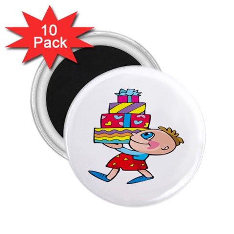 Lots of Gifts 2.25  Magnet (10 pack) from ArtsNow.com Front