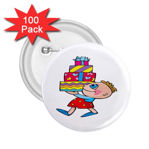 Lots of Gifts 2.25  Button (100 pack) from ArtsNow.com Front
