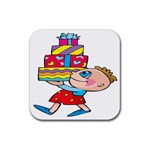 Lots of Gifts Rubber Coaster (Square)
