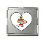 Lots of Gifts Mega Link Heart Italian Charm (18mm)