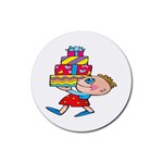 Lots of Gifts Rubber Round Coaster (4 pack)