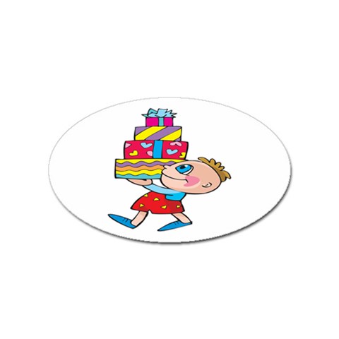 Lots of Gifts Sticker (Oval) from ArtsNow.com Front