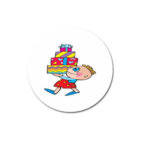 Lots of Gifts Magnet 3  (Round) from ArtsNow.com Front