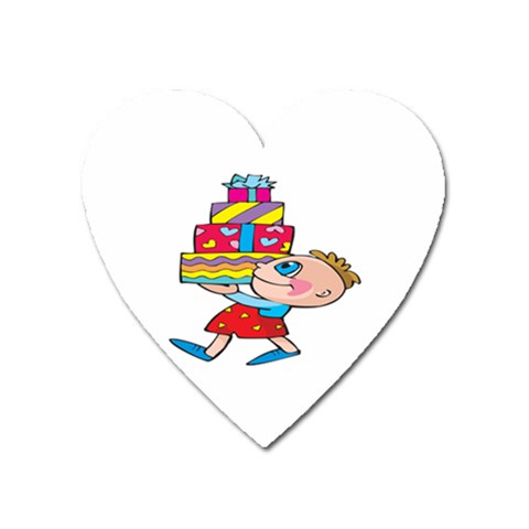 Lots of Gifts Magnet (Heart) from ArtsNow.com Front