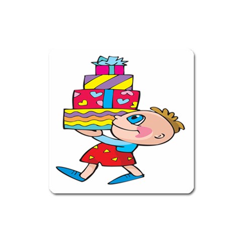 Lots of Gifts Magnet (Square) from ArtsNow.com Front
